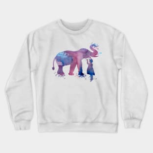 elephant and child Crewneck Sweatshirt